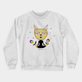 Cat Relaxed Crewneck Sweatshirt